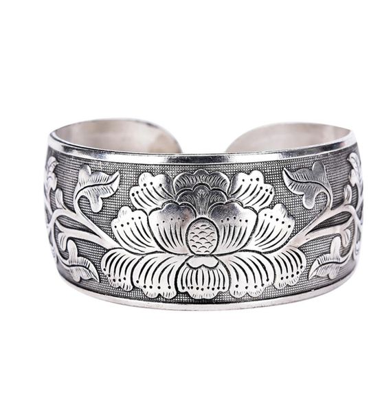 new tibetan tibet flower bangle for women beautiful peony bracelet cuff hand jewelry1567508, Black
new tibetan tibet flower bangle for women beautiful peony bracelet cuff hand jewelry1567508, Black