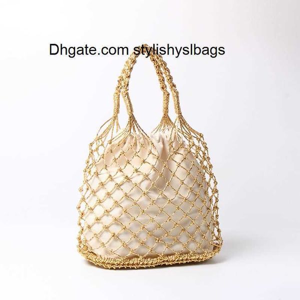 evening bags gold silver 2 color bright paper ropes hollow woven handbag cotton lining straw bag female reticulate handbag netted beach bag
evening bags gold silver 2 color bright paper ropes hollow woven handbag cotton lining straw bag female reticulate handbag netted beach bag