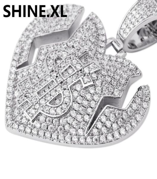 hip hop mens gold chain dollar sign broken heart necklace pendant iced out lab diamond bling jewelry9032792, Silver
hip hop mens gold chain dollar sign broken heart necklace pendant iced out lab diamond bling jewelry9032792, Silver