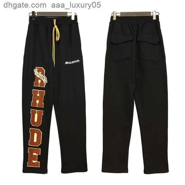 designer clothing pant rhude spring summer new men's trendy loose zhangzi patch decoration black casual small straight pants streetwear
designer clothing pant rhude spring summer new men's trendy loose zhangzi patch decoration black casual small straight pants streetwear
