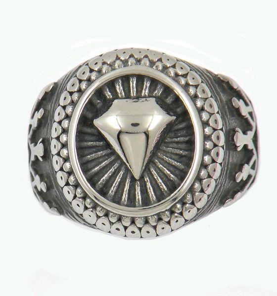 fanssteel stainless steel mens or womens stainless steel jewelry shinning diamond on crown masonic ring biker ring gift 13w677305376, Silver
fanssteel stainless steel mens or womens stainless steel jewelry shinning diamond on crown masonic ring biker ring gift 13w677305376, Silver