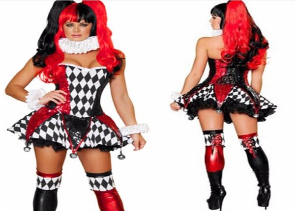 quinn costume for kid tee dress with small bell halloween children cosplay party performance clown costume for girl7711999, Red;black
quinn costume for kid tee dress with small bell halloween children cosplay party performance clown costume for girl7711999, Red;black
