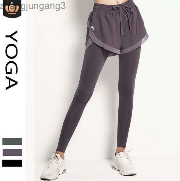 desginer alo yoga leggings pants fake two pieces running tight pants women's high waist peach hip lifting elastic sports pants, Black
desginer alo yoga leggings pants fake two pieces running tight pants women's high waist peach hip lifting elastic sports pants, Black