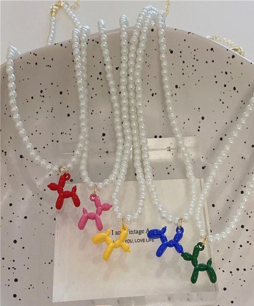 cute balloon dog cartoon pendant pearl beaded necklaces for women candy color poodle animal charm beach party jewelry4274577, Silver
cute balloon dog cartoon pendant pearl beaded necklaces for women candy color poodle animal charm beach party jewelry4274577, Silver