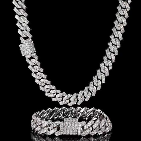 15mm 18mm 19mm hip hop fine jewelry baguette diamond men necklace sterling silver fully vvs moissanite luxury cuban link chain
15mm 18mm 19mm hip hop fine jewelry baguette diamond men necklace sterling silver fully vvs moissanite luxury cuban link chain