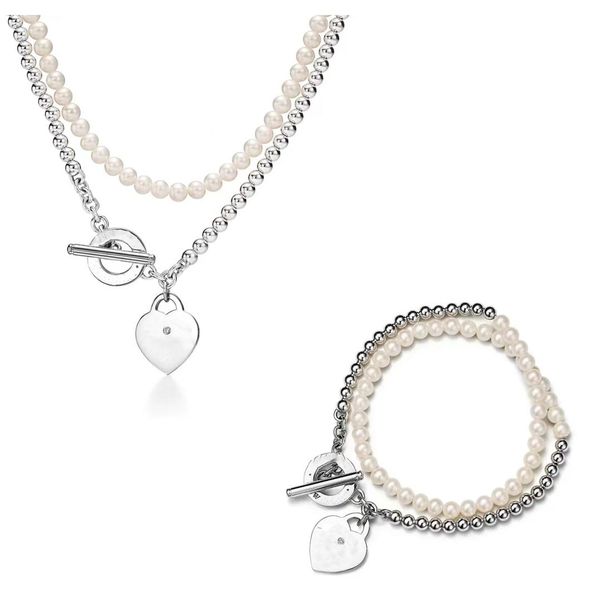 fashion jewelry luxury necklace bracelet earring designer hardwear jewelry heart shape chains with pearl necklaces for women party rose gold, Silver
fashion jewelry luxury necklace bracelet earring designer hardwear jewelry heart shape chains with pearl necklaces for women party rose gold, Silver