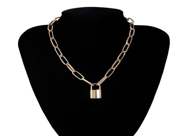 fashion punk men women lock pendant necklace layered chain on the neck choker party jewelry 2021 selling metal cool necklaces2644283, Silver
fashion punk men women lock pendant necklace layered chain on the neck choker party jewelry 2021 selling metal cool necklaces2644283, Silver