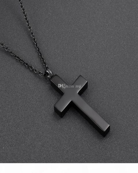 cmj9848 black stainless steel slim cross cremation urn jewelry necklace mens keepsake memorial pendants for ashes5109608, Silver
cmj9848 black stainless steel slim cross cremation urn jewelry necklace mens keepsake memorial pendants for ashes5109608, Silver