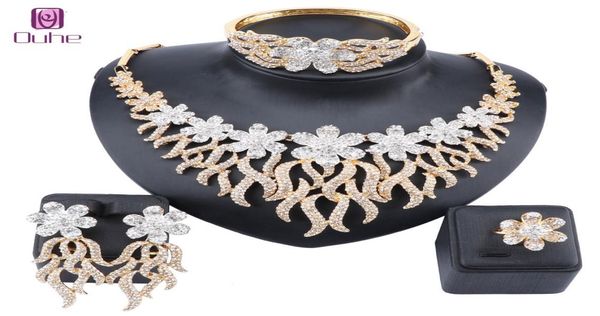 wedding full rhinestone crystal flower bridal african gold color necklace earrings bracelet ring women party jewelry sets6431887, Slivery;golden
wedding full rhinestone crystal flower bridal african gold color necklace earrings bracelet ring women party jewelry sets6431887, Slivery;golden