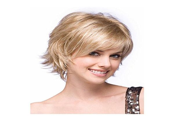 short straight wigs with bangs blonde synthetic hair wigs for white women natural fashion full wig with wig cap7071912, Black
short straight wigs with bangs blonde synthetic hair wigs for white women natural fashion full wig with wig cap7071912, Black
