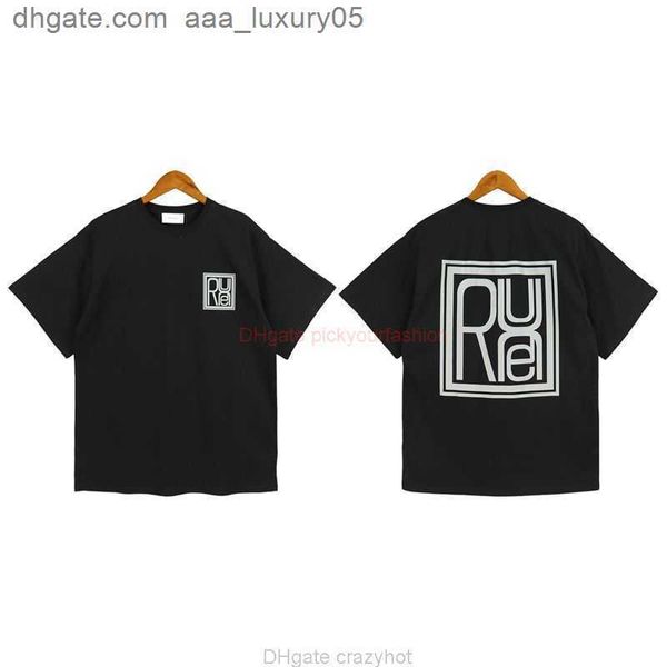 designer fashion clothing tees tshirt rhude minimalist printed couple street casual versatile pure cotton round neck short sleeved mens wome, White;black
designer fashion clothing tees tshirt rhude minimalist printed couple street casual versatile pure cotton round neck short sleeved mens wome, White;black