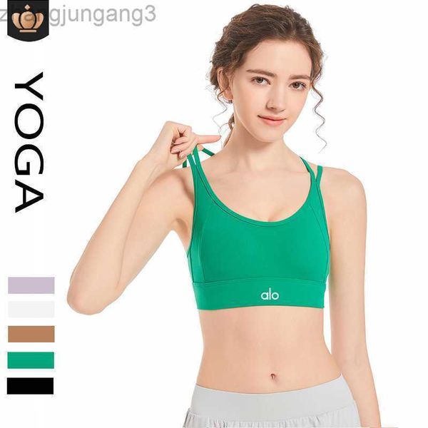 desginer alo yoga tanksalosports bra new cross back high strength shockproof one piece cup gathering fitness bra, White
desginer alo yoga tanksalosports bra new cross back high strength shockproof one piece cup gathering fitness bra, White