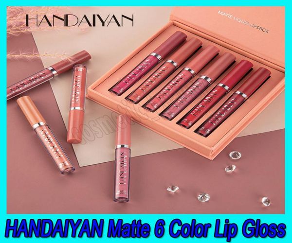 2020 handaiyan lip kits matte liquid lipstick set two option waterproof long lasting makeup lip gloss 6pcsset9004091 
2020 handaiyan lip kits matte liquid lipstick set two option waterproof long lasting makeup lip gloss 6pcsset9004091