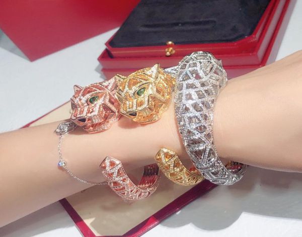 luxury new designer hollow leopard cuff cubic zirconia paved stone bangle 18k gold plated panther bracelets for women 8656311, Black
luxury new designer hollow leopard cuff cubic zirconia paved stone bangle 18k gold plated panther bracelets for women 8656311, Black