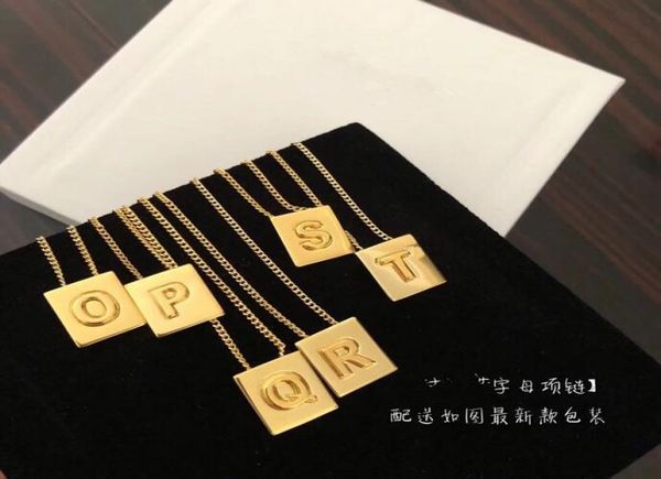 whole classic designer copper yellow gold 26 pcs letters alphabets square pendant short chain necklace for women and men jewe4373092, Silver
whole classic designer copper yellow gold 26 pcs letters alphabets square pendant short chain necklace for women and men jewe4373092, Silver