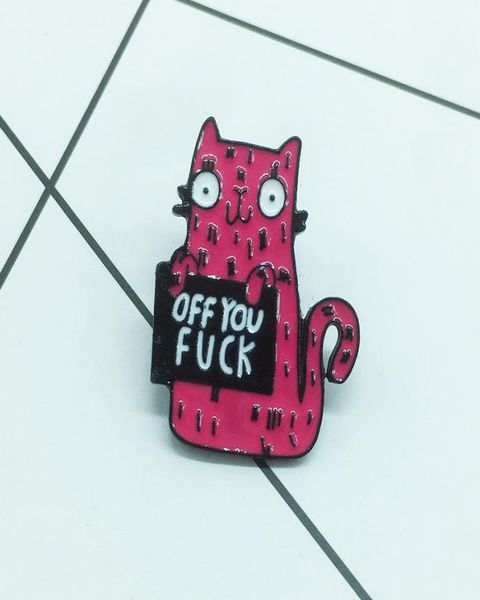 fear cat off you fuchsia brooch gift for girl boy fashion backpack pendant cartoon creative accessories2468260, Gray
fear cat off you fuchsia brooch gift for girl boy fashion backpack pendant cartoon creative accessories2468260, Gray