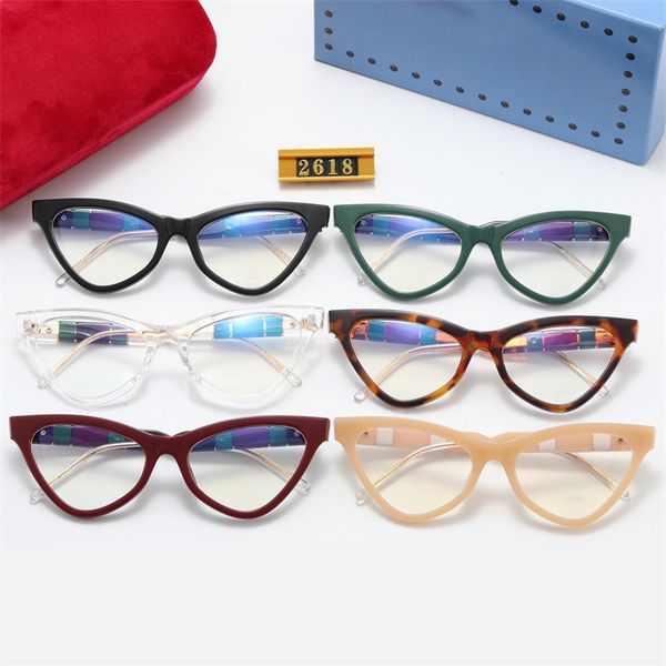 women designer sunglasses brand sunglasses for men new women's fashion trend flat light mirror cat eye small frame glasses 2618, White;black
women designer sunglasses brand sunglasses for men new women's fashion trend flat light mirror cat eye small frame glasses 2618, White;black