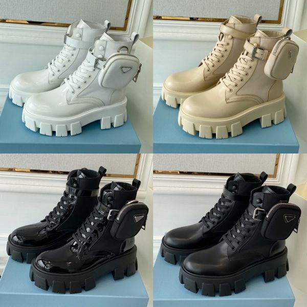 designer men women boots monolith shiny detachable nylon pouch combat shoes nylon hailf outdoor thick bottom mid-length boot with box 35-46, Black
designer men women boots monolith shiny detachable nylon pouch combat shoes nylon hailf outdoor thick bottom mid-length boot with box 35-46, Black