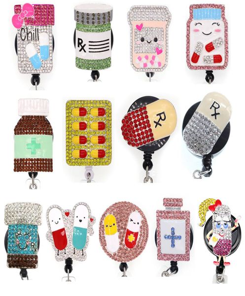 fashion key rings crystal rhinestone medical rx pharmacy pill medicine bottle badge id holder retractable reel for decoration2562495, Slivery;golden
fashion key rings crystal rhinestone medical rx pharmacy pill medicine bottle badge id holder retractable reel for decoration2562495, Slivery;golden