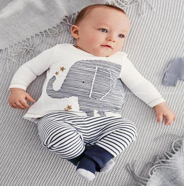 2019 cartoon elephant print longsleeved striped baby boy clothes newborn autumn leisure suit warm clothing e1451545553, White
2019 cartoon elephant print longsleeved striped baby boy clothes newborn autumn leisure suit warm clothing e1451545553, White