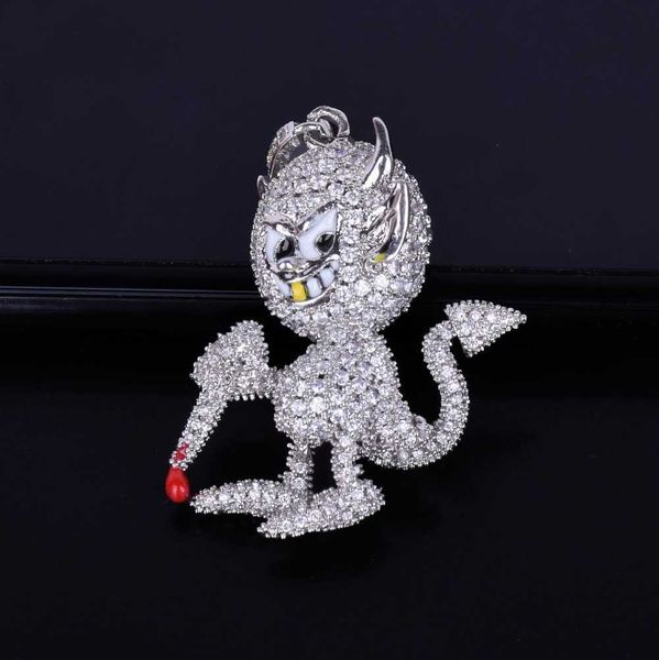 pendant necklaces red color demon devil shape bling cubic zircon men's hip hop necklace jewelry 230621, Silver
pendant necklaces red color demon devil shape bling cubic zircon men's hip hop necklace jewelry 230621, Silver