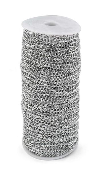 100mroll aluminum ed chains silver color plated necklace curb chains bulk for bracelets open link for diy jewelry making4532633, Blue;slivery
100mroll aluminum ed chains silver color plated necklace curb chains bulk for bracelets open link for diy jewelry making4532633, Blue;slivery