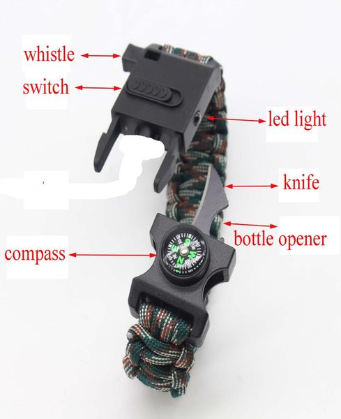 2021 latest multifunction outdoor survival bracelet parachute cord emergency paracord camping bracelet with led light9541447, Golden;silver
2021 latest multifunction outdoor survival bracelet parachute cord emergency paracord camping bracelet with led light9541447, Golden;silver