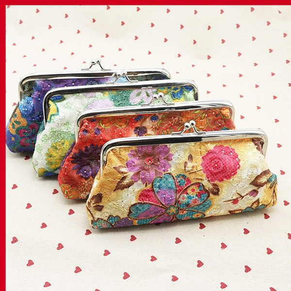fashion exquisite small coin purse embroidered fabric art women's wallet long handheld zero creative phone bag student mouth gold, Red;black
fashion exquisite small coin purse embroidered fabric art women's wallet long handheld zero creative phone bag student mouth gold, Red;black