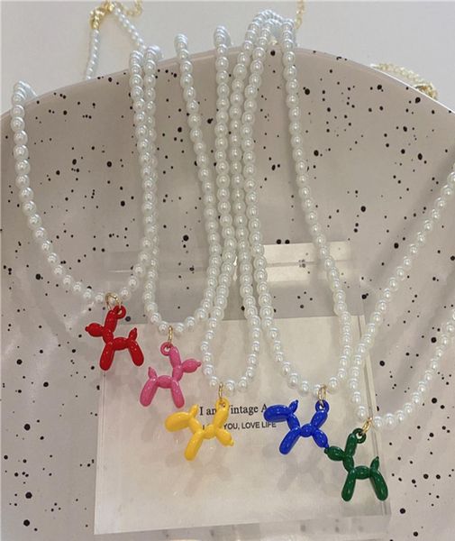 cute balloon dog cartoon pendant pearl beaded necklaces for women candy color poodle animal charm beach party jewelry3951882, Silver
cute balloon dog cartoon pendant pearl beaded necklaces for women candy color poodle animal charm beach party jewelry3951882, Silver