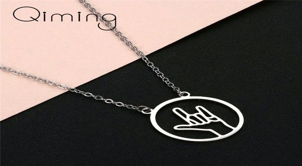 round sign language gesture men hip hop rock band vintage necklace for women pendant necklaces gift3683893, Silver
round sign language gesture men hip hop rock band vintage necklace for women pendant necklaces gift3683893, Silver