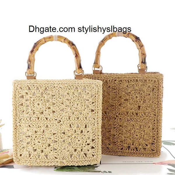 evening bags bamboo handle portable straw woven bag paper rope hook flower fashion women's bag small fresh leisure woven bag beach bag
evening bags bamboo handle portable straw woven bag paper rope hook flower fashion women's bag small fresh leisure woven bag beach bag