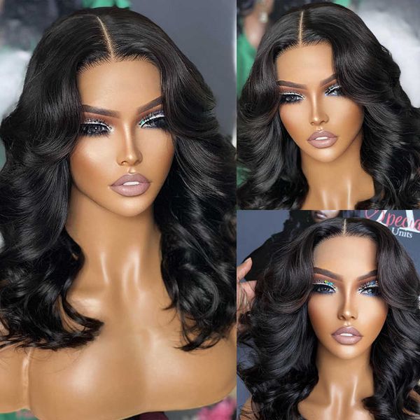 synthetic wigs svt body wave transparent lace frontal human hair wigs with baby wavy short closure bob for women indian remy 230227, Black
synthetic wigs svt body wave transparent lace frontal human hair wigs with baby wavy short closure bob for women indian remy 230227, Black