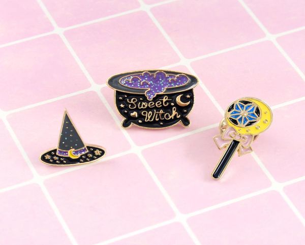 modulation magic potion quotsweet witchquot magic wand witch hat special cartoon ornament brooch lapel creative pins1748230, Gray
modulation magic potion quotsweet witchquot magic wand witch hat special cartoon ornament brooch lapel creative pins1748230, Gray