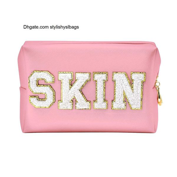 cosmetic bags cases chenille letter preppy patch makeup bag cosmetic pouch waterproof zipper skincare toiletry travel organizer for women te
cosmetic bags cases chenille letter preppy patch makeup bag cosmetic pouch waterproof zipper skincare toiletry travel organizer for women te