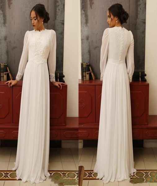 vintage summer chiffon aline wedding dresses puffy long sleeves high neck appliques lace floor length bridal gowns1921701, White
vintage summer chiffon aline wedding dresses puffy long sleeves high neck appliques lace floor length bridal gowns1921701, White