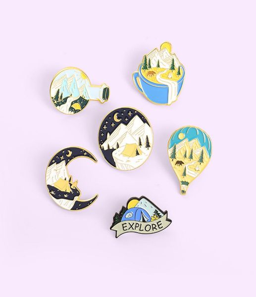 outdoor adventure nature landscape pattern brooches set 6pcs cartoon sun moon starry sky enamel paint badges for girls alloy pin s7763474, Gray
outdoor adventure nature landscape pattern brooches set 6pcs cartoon sun moon starry sky enamel paint badges for girls alloy pin s7763474, Gray