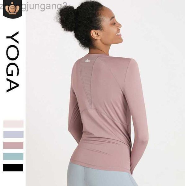 designer t shirt alo yoga long sleeved women's new combination yarn quick dry cover loose sports running fitness t-shirt, White
designer t shirt alo yoga long sleeved women's new combination yarn quick dry cover loose sports running fitness t-shirt, White