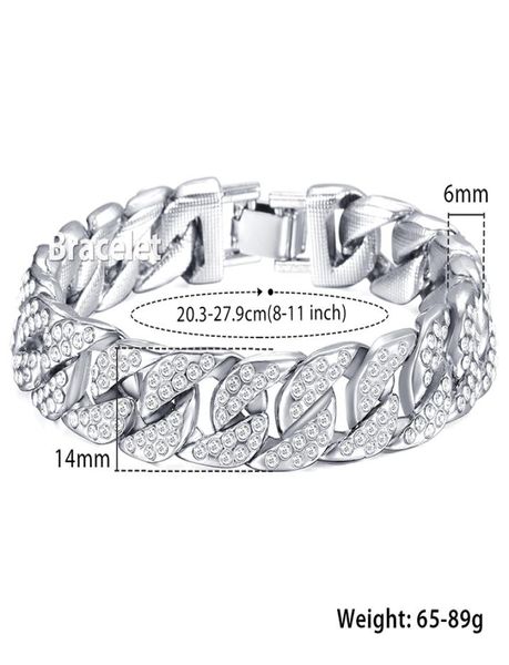 men039s bracelet hip hop miami curb cuban link chain iced out cz silver gold bracelets for male jewelry drop 14mm kgb401437987, Golden;silver
men039s bracelet hip hop miami curb cuban link chain iced out cz silver gold bracelets for male jewelry drop 14mm kgb401437987, Golden;silver