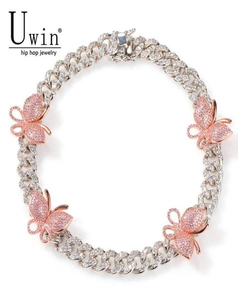 uwin 12mm cuban pink butterfly necklace rose gold chain cz necklace bling bling hip hop jewelry for men women gift3729676, Silver
uwin 12mm cuban pink butterfly necklace rose gold chain cz necklace bling bling hip hop jewelry for men women gift3729676, Silver