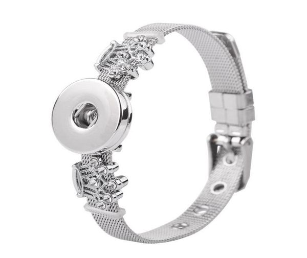 charm bracelets stainless steel snap button bangles rhinestones clover cross charms jewelry fit 18mm for woman or girl7651903, Golden;silver
charm bracelets stainless steel snap button bangles rhinestones clover cross charms jewelry fit 18mm for woman or girl7651903, Golden;silver
