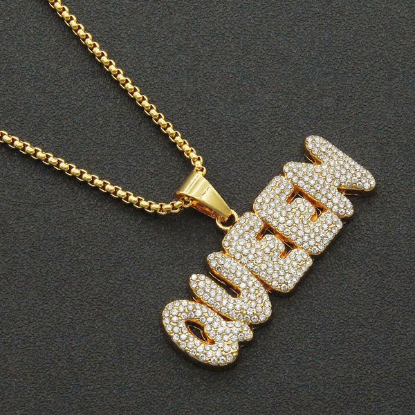 hip hop rapper shiny diamond pendant necklace queen letter pendant personality creative micro-inset full zircon jewelry 75cm necklace 1346, Silver
hip hop rapper shiny diamond pendant necklace queen letter pendant personality creative micro-inset full zircon jewelry 75cm necklace 1346, Silver