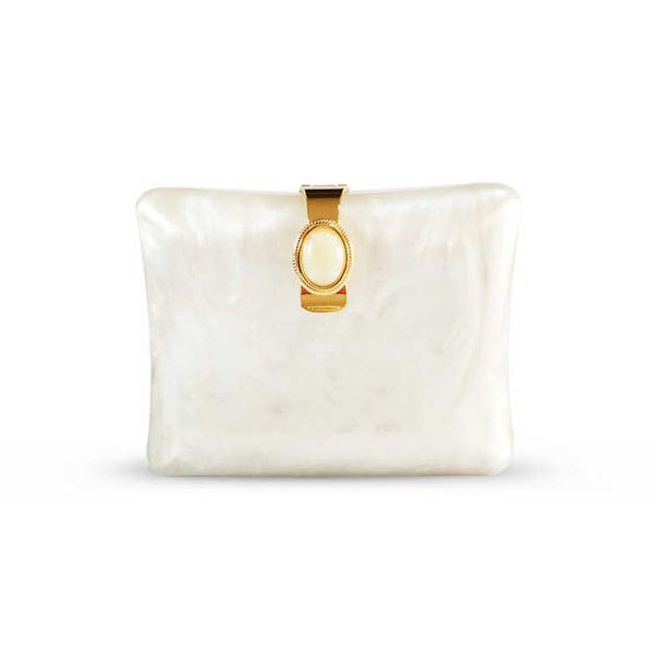 white acrylic dinner bag pearlescent solid shell bag versatile women's handbag party dress bag
white acrylic dinner bag pearlescent solid shell bag versatile women's handbag party dress bag