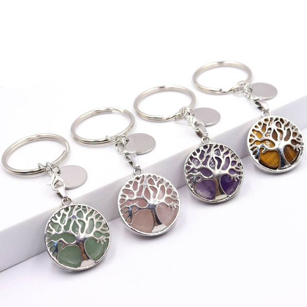 natural crystal stone original keychain tree of life keychain lucky key ring car decor women men bag accessories gifts, Slivery;golden
natural crystal stone original keychain tree of life keychain lucky key ring car decor women men bag accessories gifts, Slivery;golden