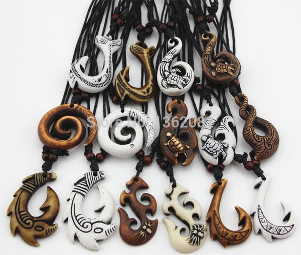 15pcslot mixed hawaiian jewelry imitation bone carved nz maori fish hook pendant necklace choker amulet gift yn5423293668, Silver
15pcslot mixed hawaiian jewelry imitation bone carved nz maori fish hook pendant necklace choker amulet gift yn5423293668, Silver