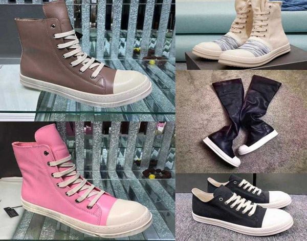 owen rick boot luxury canvas leather splicing high street ro casual shoes men women platform sneaker, Black
owen rick boot luxury canvas leather splicing high street ro casual shoes men women platform sneaker, Black