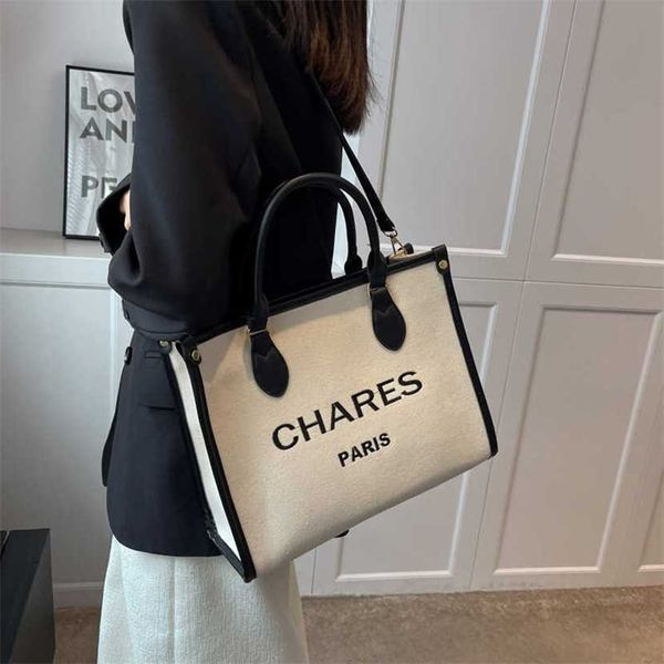 designer bag 2023 handbag new women's advanced contrast handbag trendy canvas letter one shoulder tote
designer bag 2023 handbag new women's advanced contrast handbag trendy canvas letter one shoulder tote