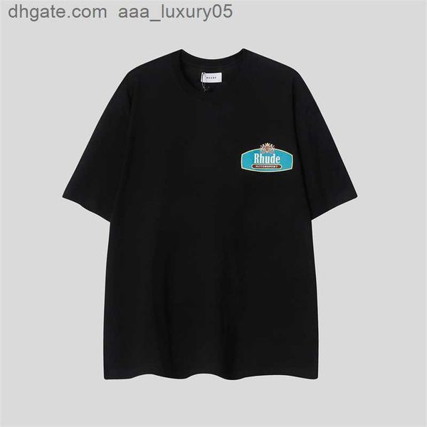 designer fashion clothing tees tshirts rhude tiffany color matching printed pure cotton t-shirt men's street handsome short sleeve half, White;black
designer fashion clothing tees tshirts rhude tiffany color matching printed pure cotton t-shirt men's street handsome short sleeve half, White;black