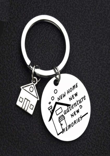 new home new adventures keychains creative house charms titanium stainless steel key chains keyring housewarming gifts1351296, Silver
new home new adventures keychains creative house charms titanium stainless steel key chains keyring housewarming gifts1351296, Silver