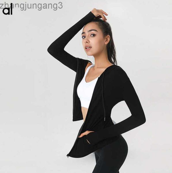 designer jacket alos yoga fitness coat women's spring and autumn thin quick drying breathable sports slim hooded yoga suit long sleeve, Black;brown
designer jacket alos yoga fitness coat women's spring and autumn thin quick drying breathable sports slim hooded yoga suit long sleeve, Black;brown