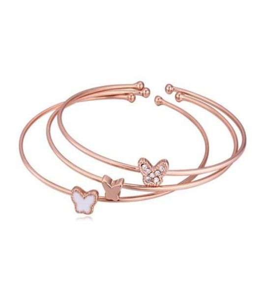 bracelets for women luxury fashion zircon 18k gold plated alloy butterfly bangles jewelry 3piece set open bangles6414827, Black
bracelets for women luxury fashion zircon 18k gold plated alloy butterfly bangles jewelry 3piece set open bangles6414827, Black